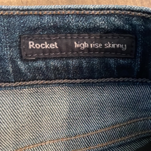 Citizen of Humanity jeans with studded slit around bottom of legs. - Picture 6 of 8